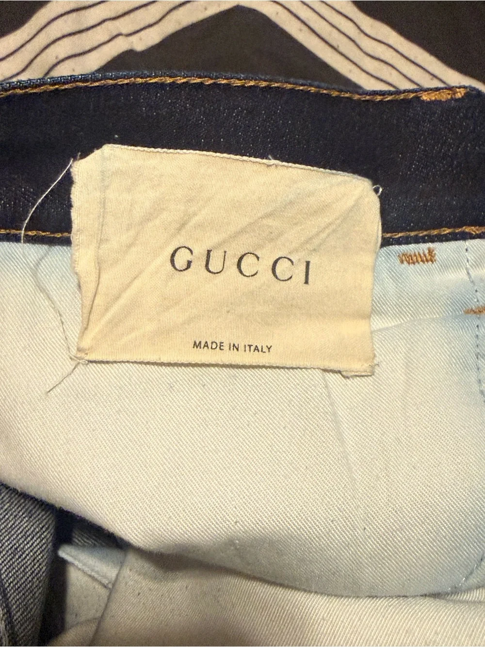 Gucci Slim Fit Jeans in Deep Indigo men’s size 33